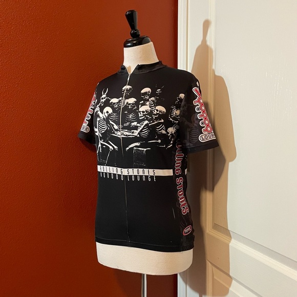 Voodoo Lounge Men's Rolling Stones Primal Wear AOP‎ Partial Zip